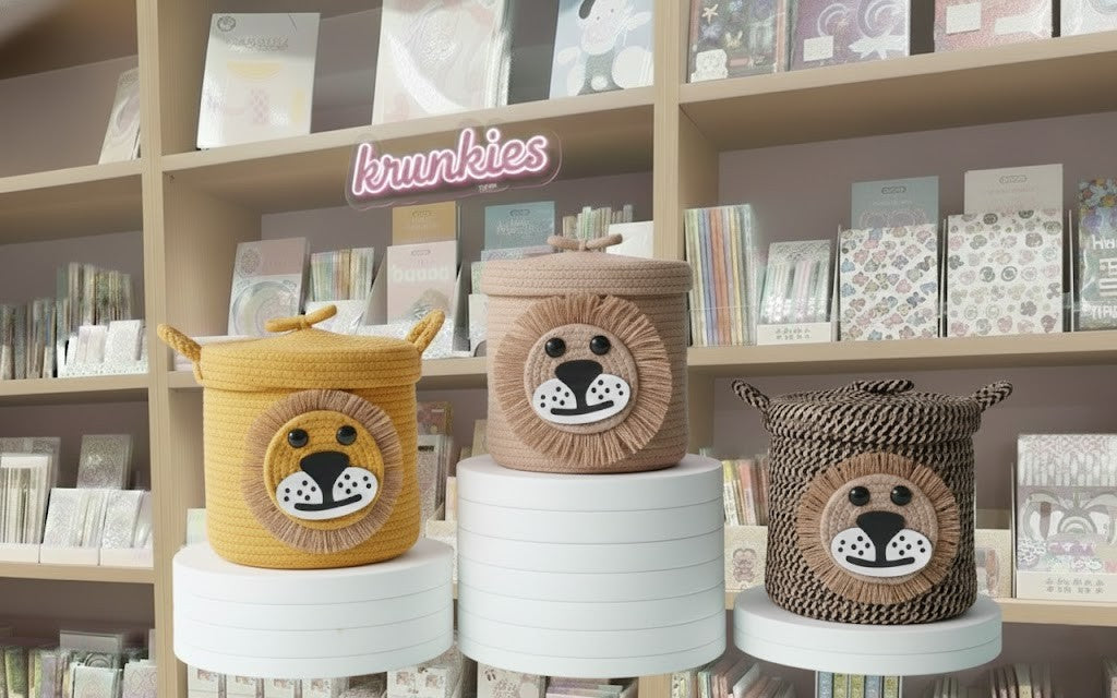 Cute Lion Storage Basket (Small Size) 🦁