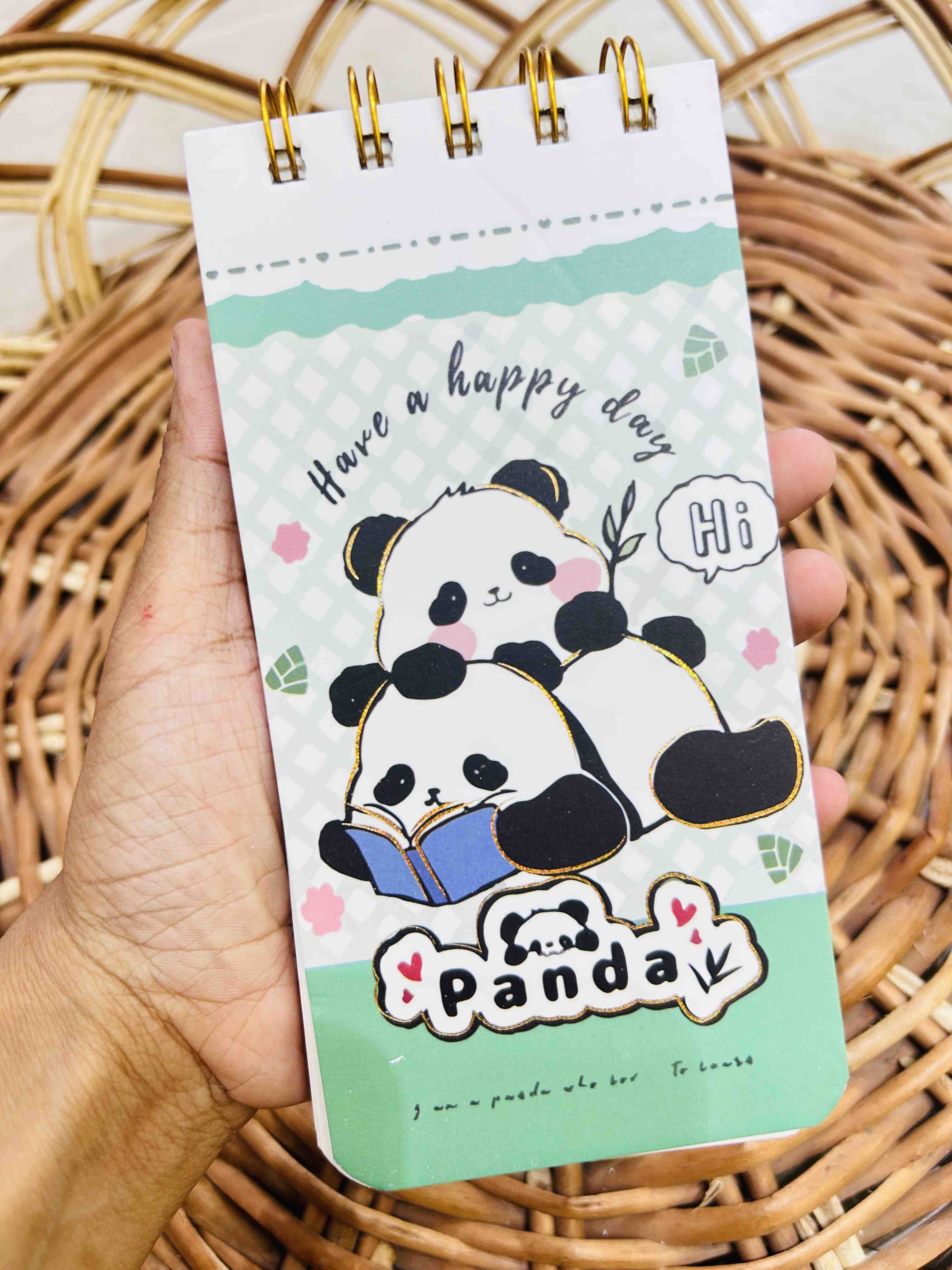 Panda To-Do Spiral Notepad