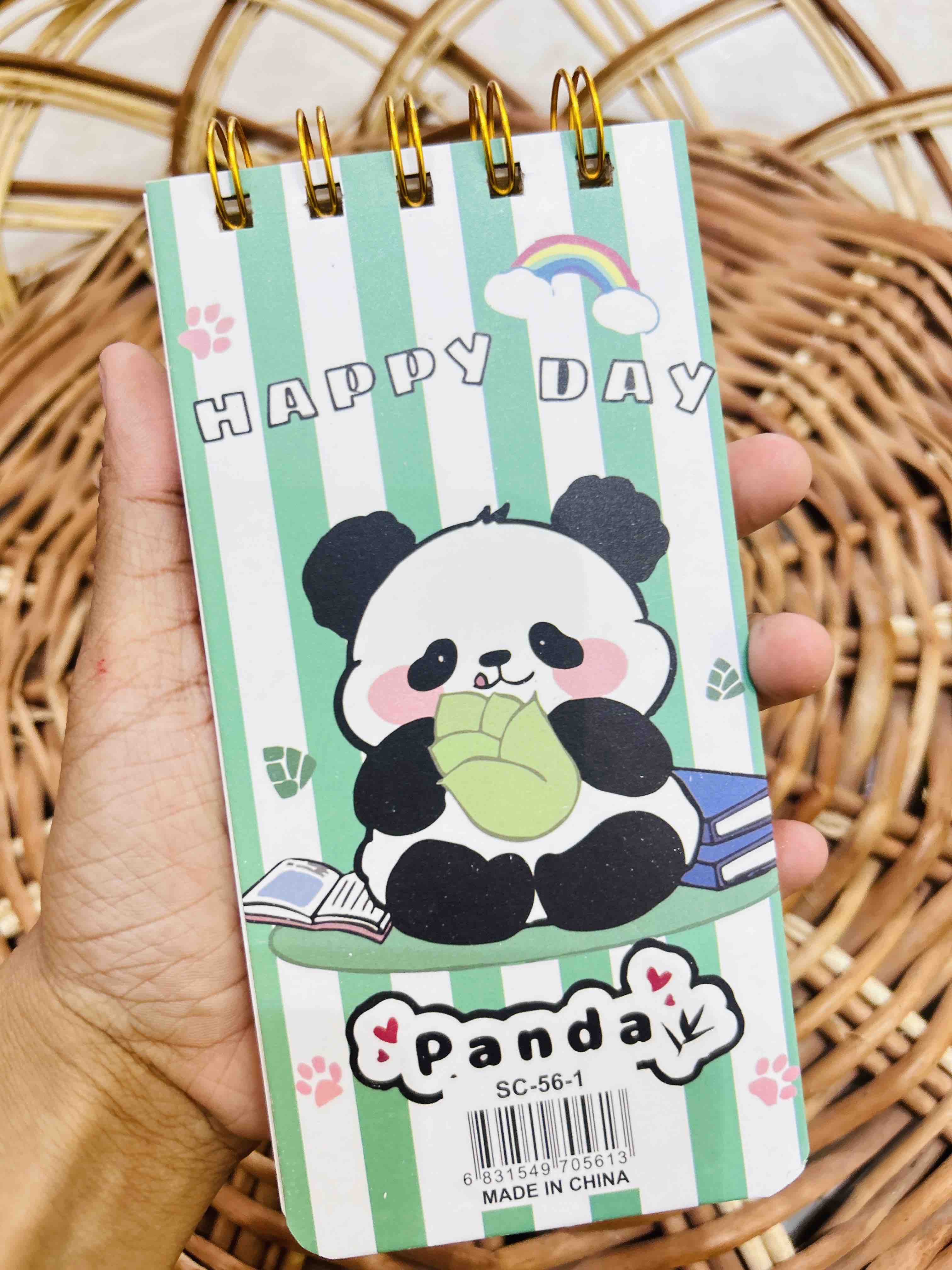 Panda To-Do Spiral Notepad