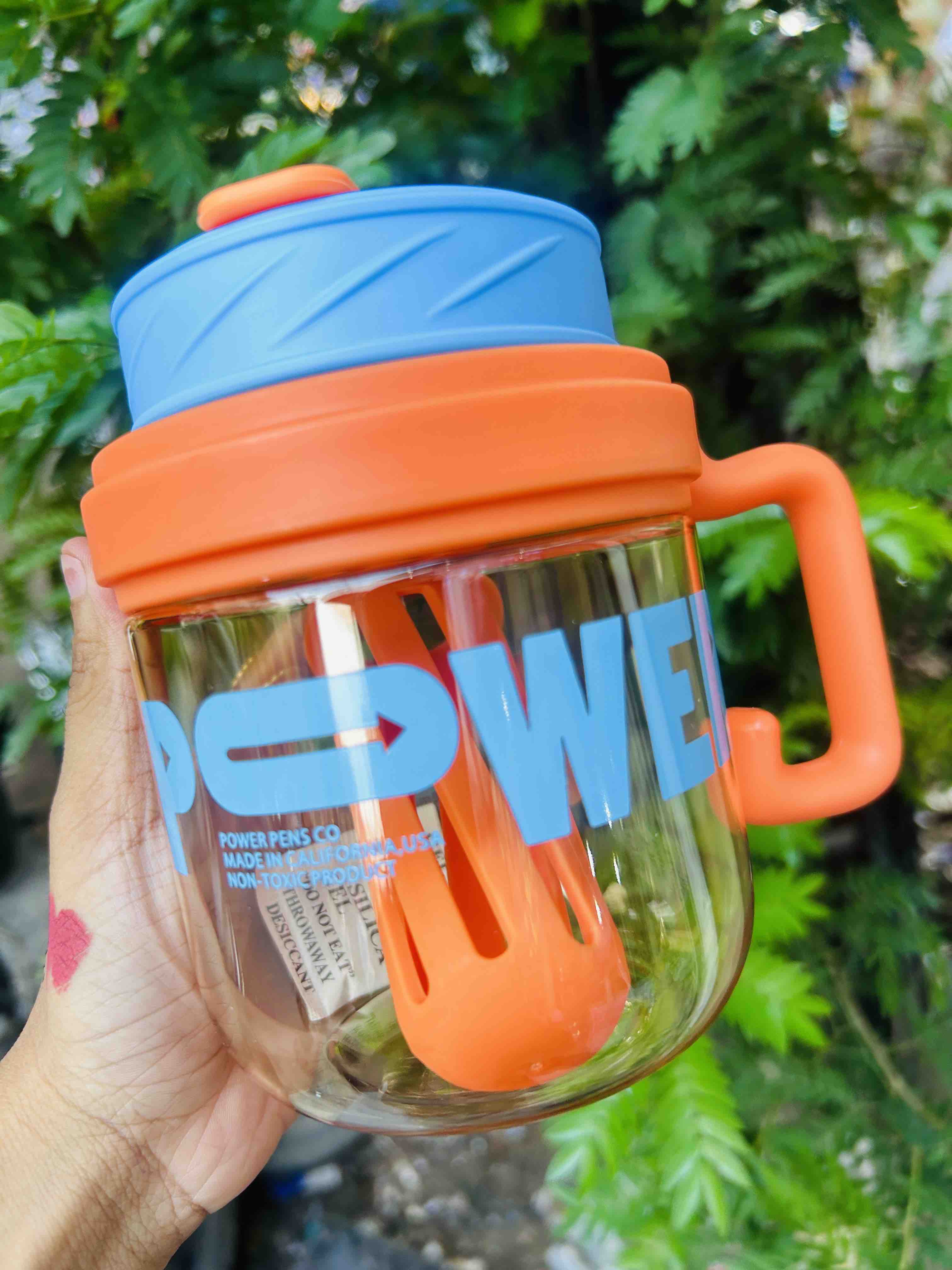 Power Wear Transparent Gym Sipper Bottle with Handle