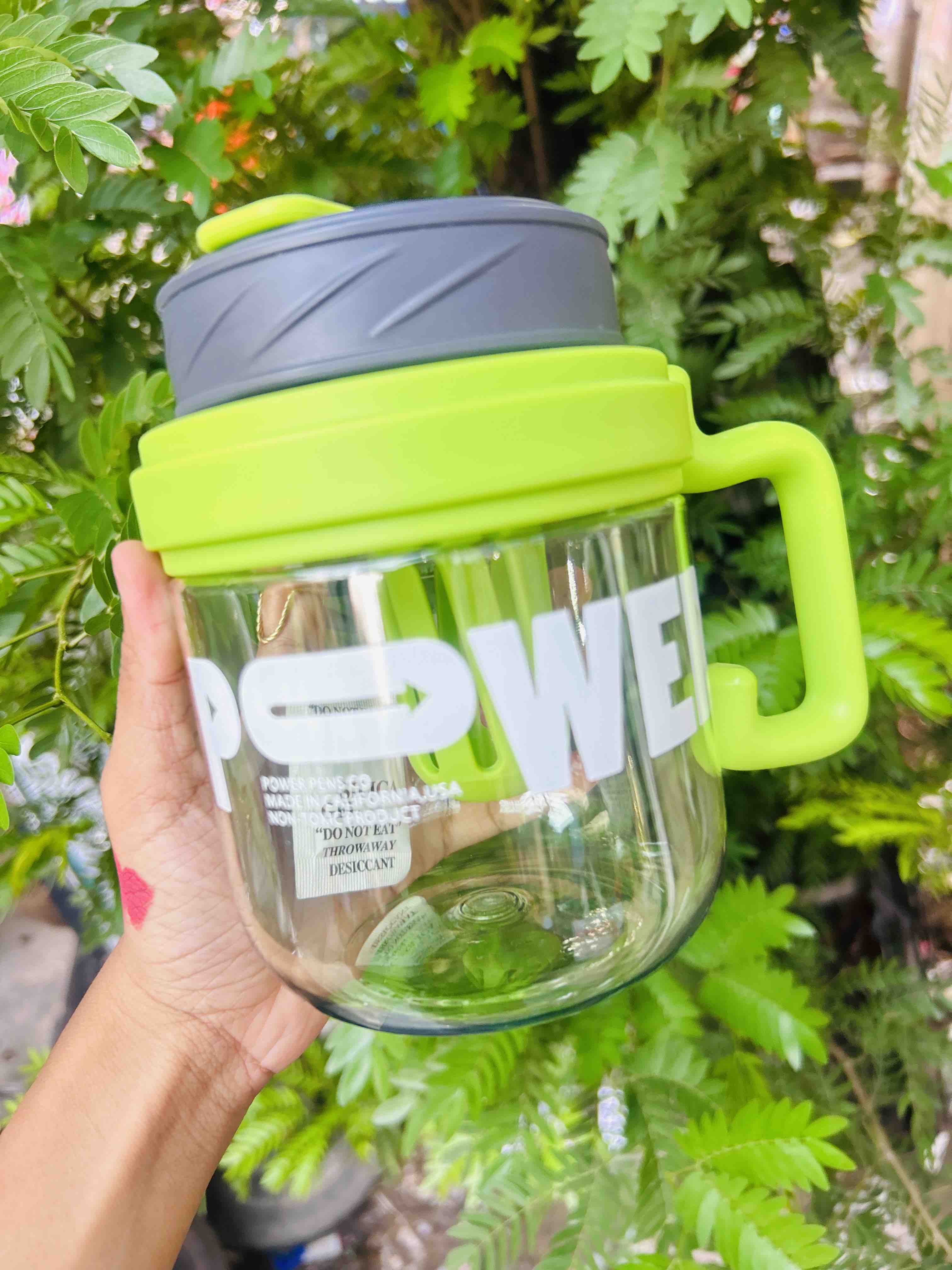 Power Wear Transparent Gym Sipper Bottle with Handle