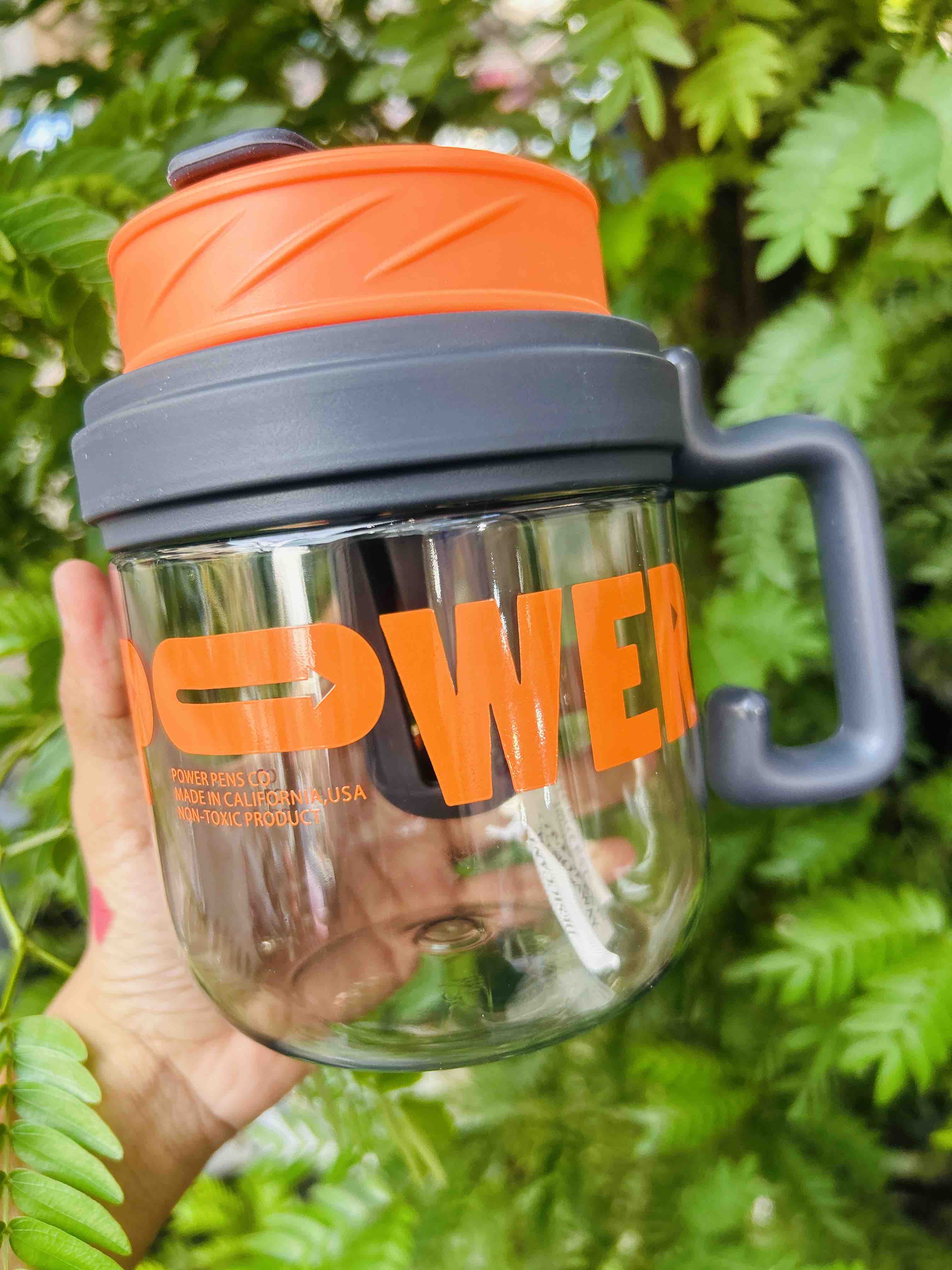 Power Wear Transparent Gym Sipper Bottle with Handle