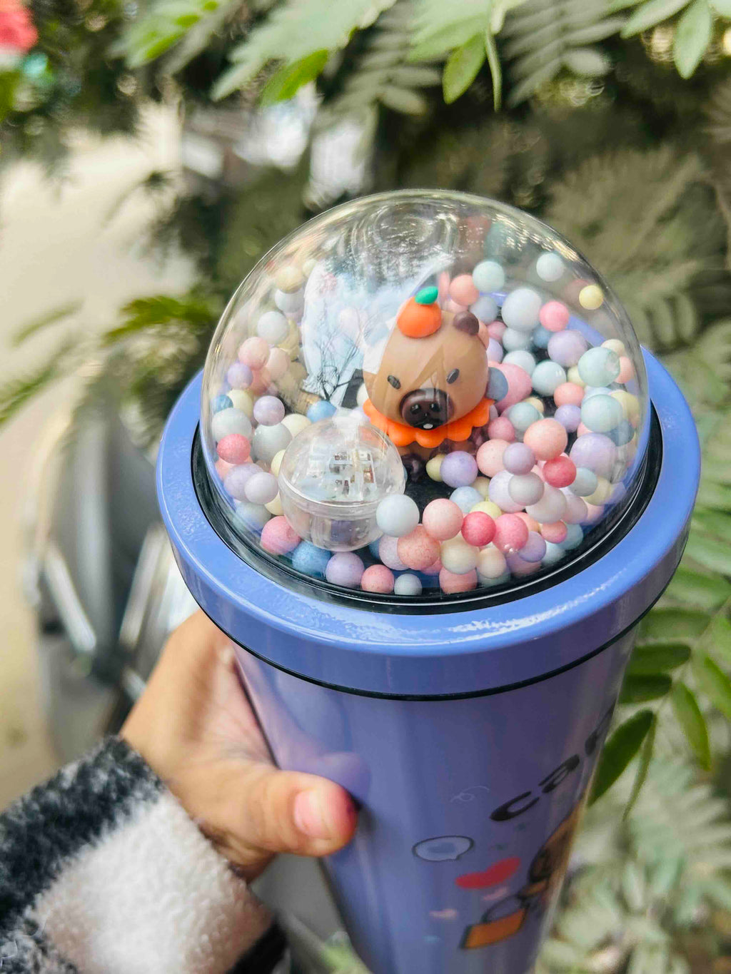 Capybara Dome Tumbler with Straw