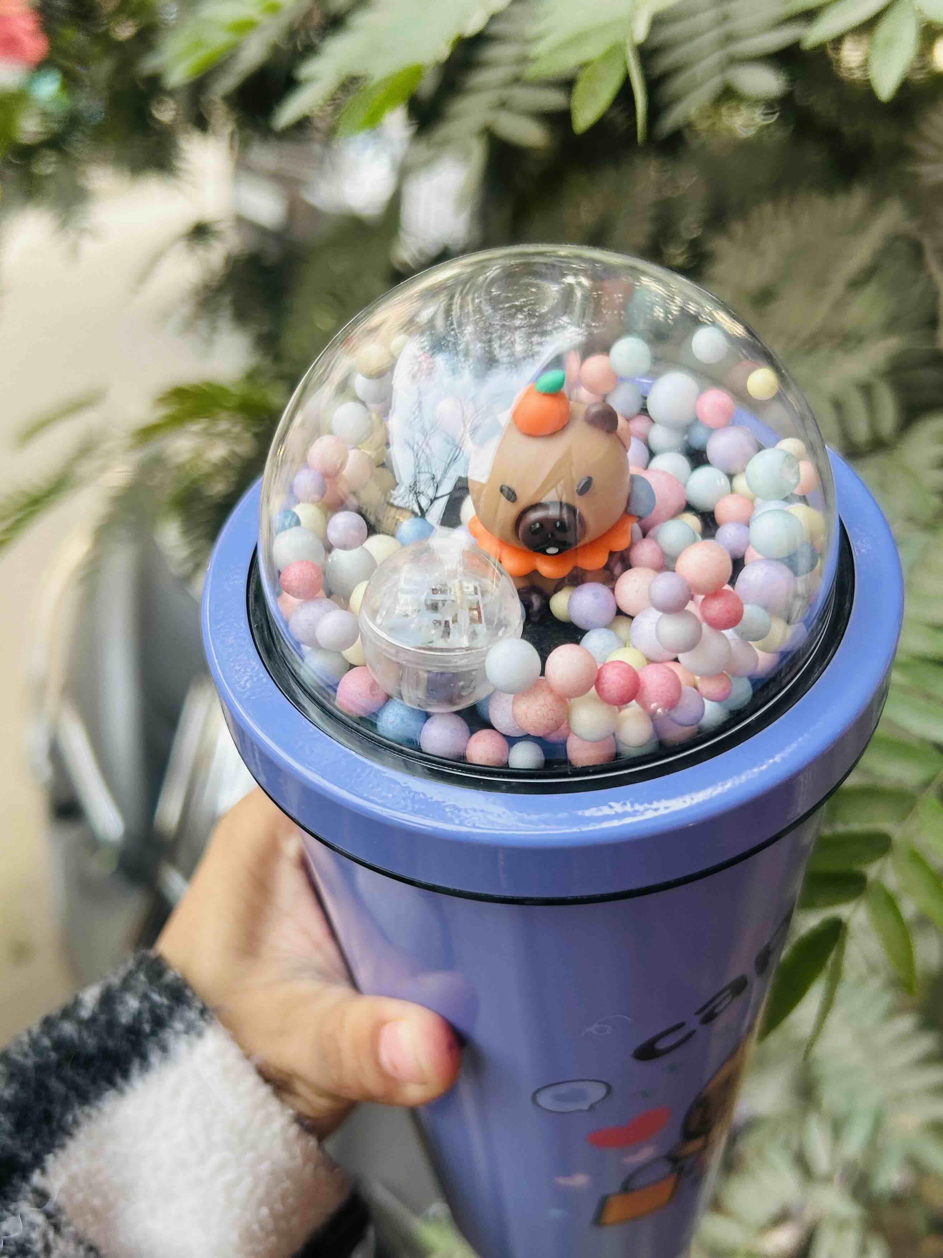 Capybara Dome Tumbler with Straw