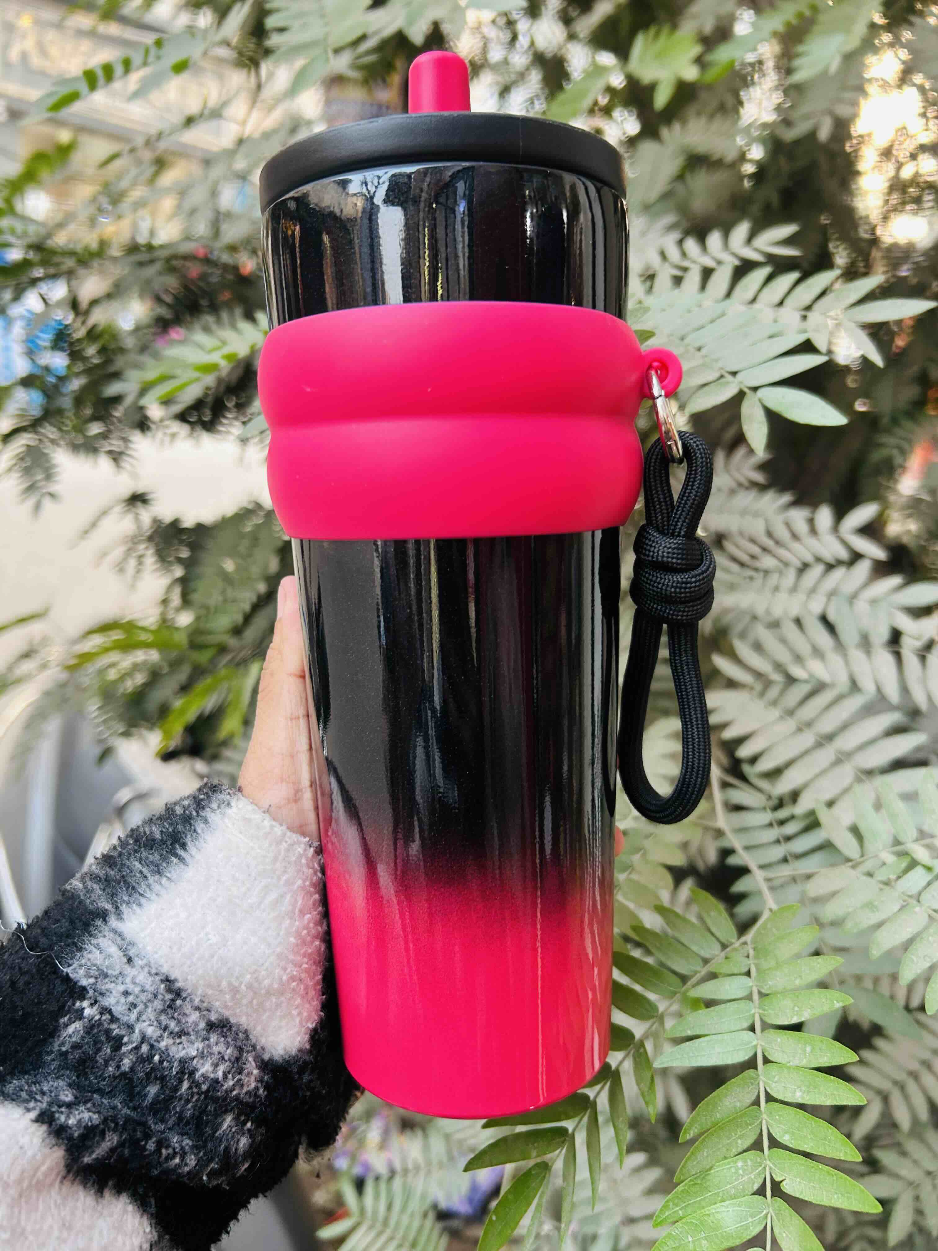 Cute Grip Travel Tumbler with Straw