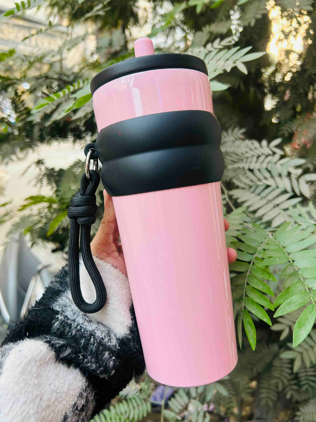 Cute Grip Travel Tumbler with Straw
