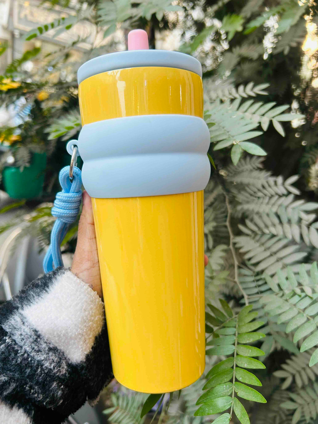 Cute Grip Travel Tumbler with Straw