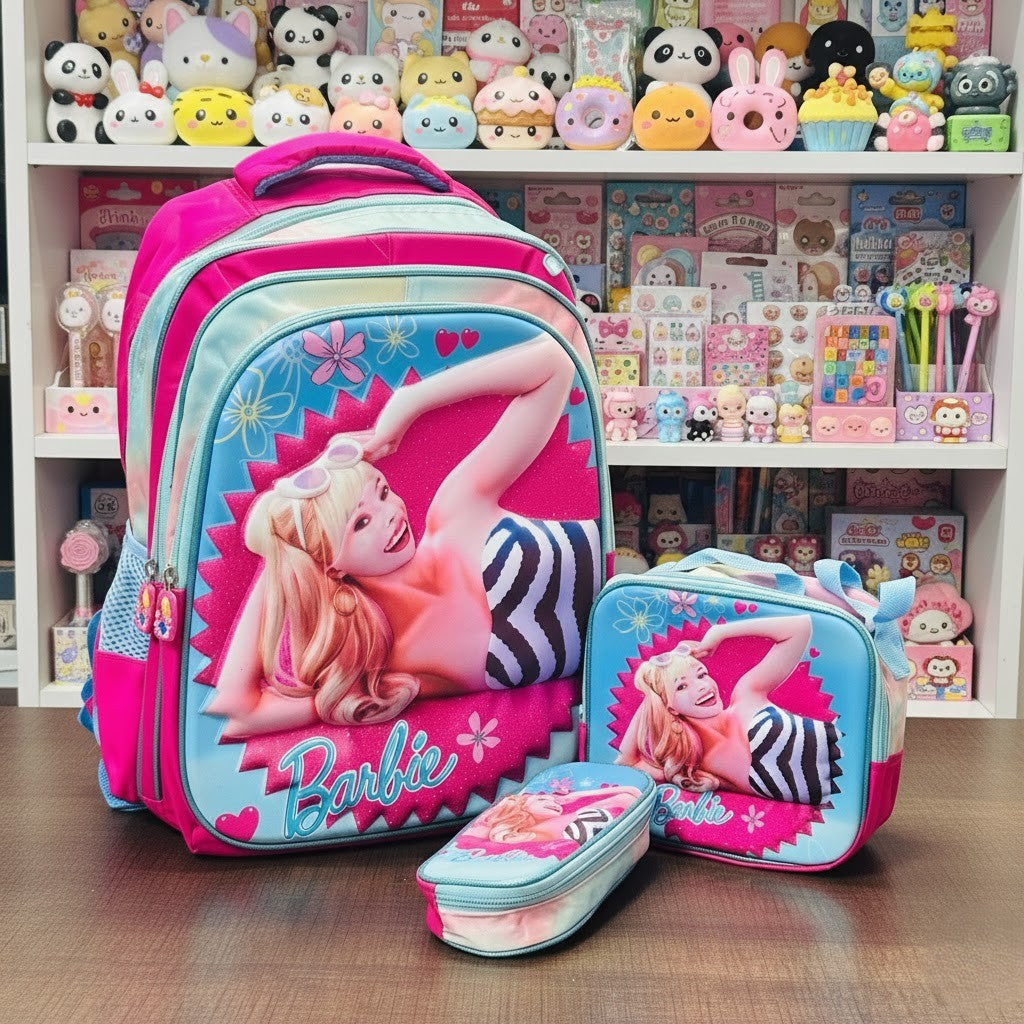 barbie bag pack set