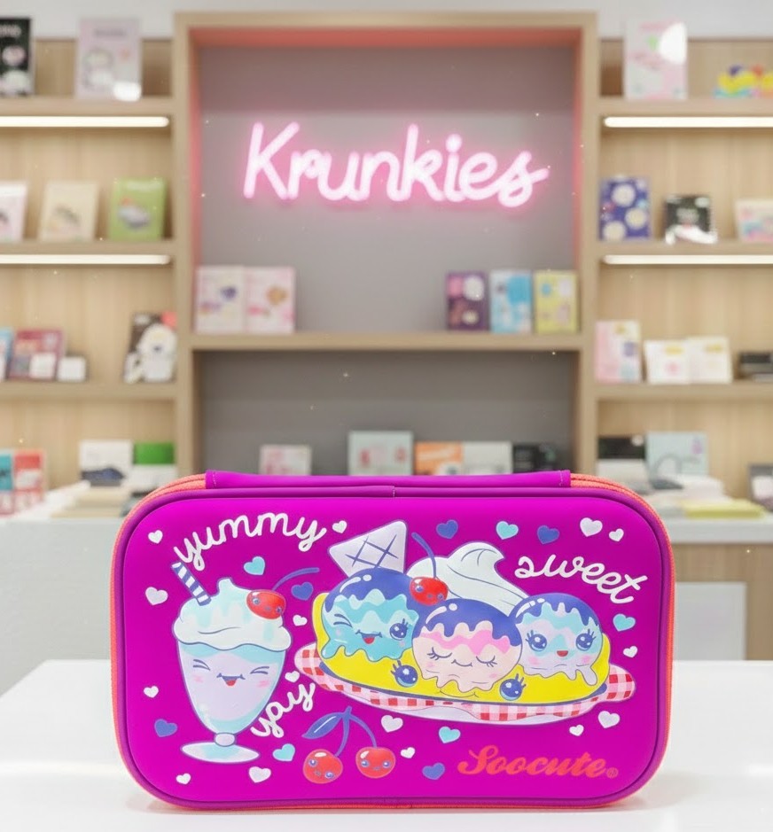 Cute Pink Dessert Pencil Pouch 🍨💖