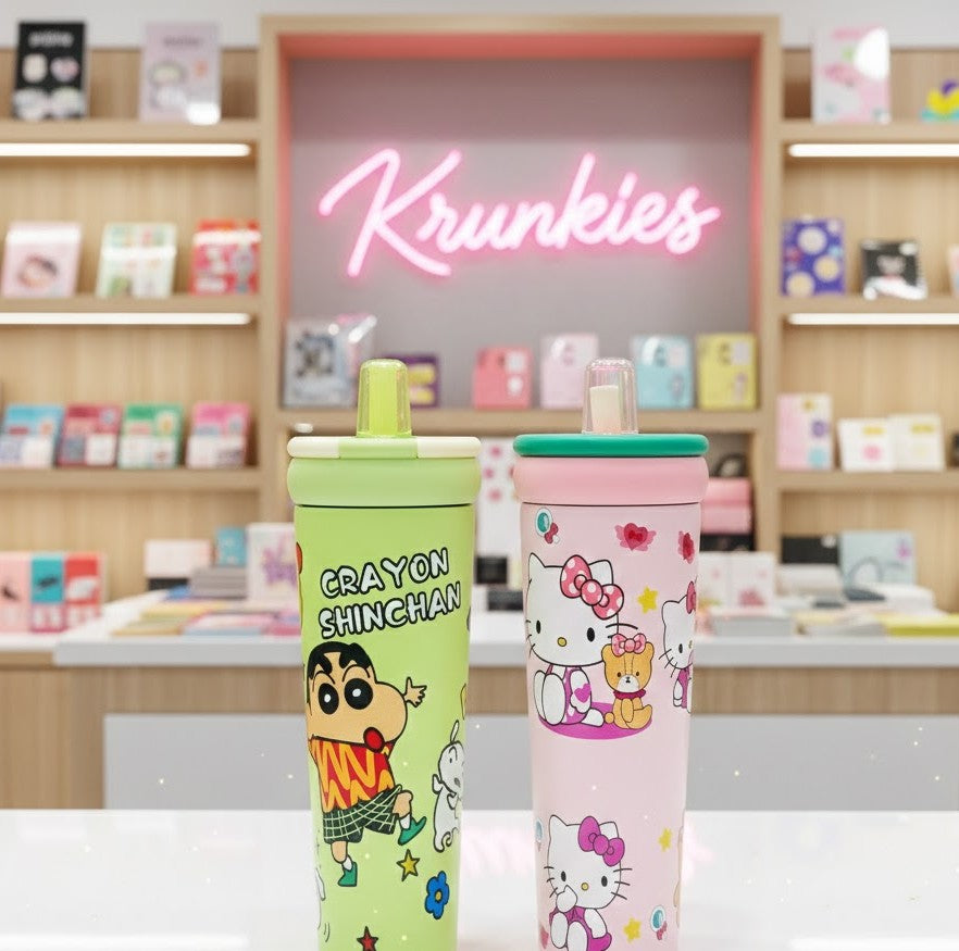 Cute Shinchan Sipper and cartoon Bottle